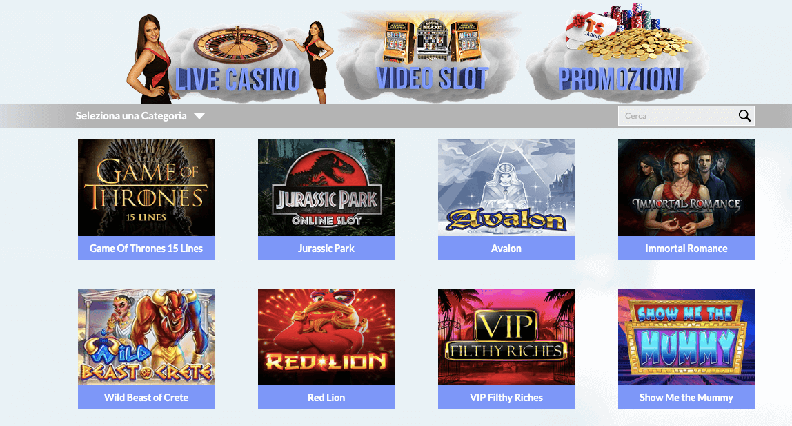 ts casino slot giochi
