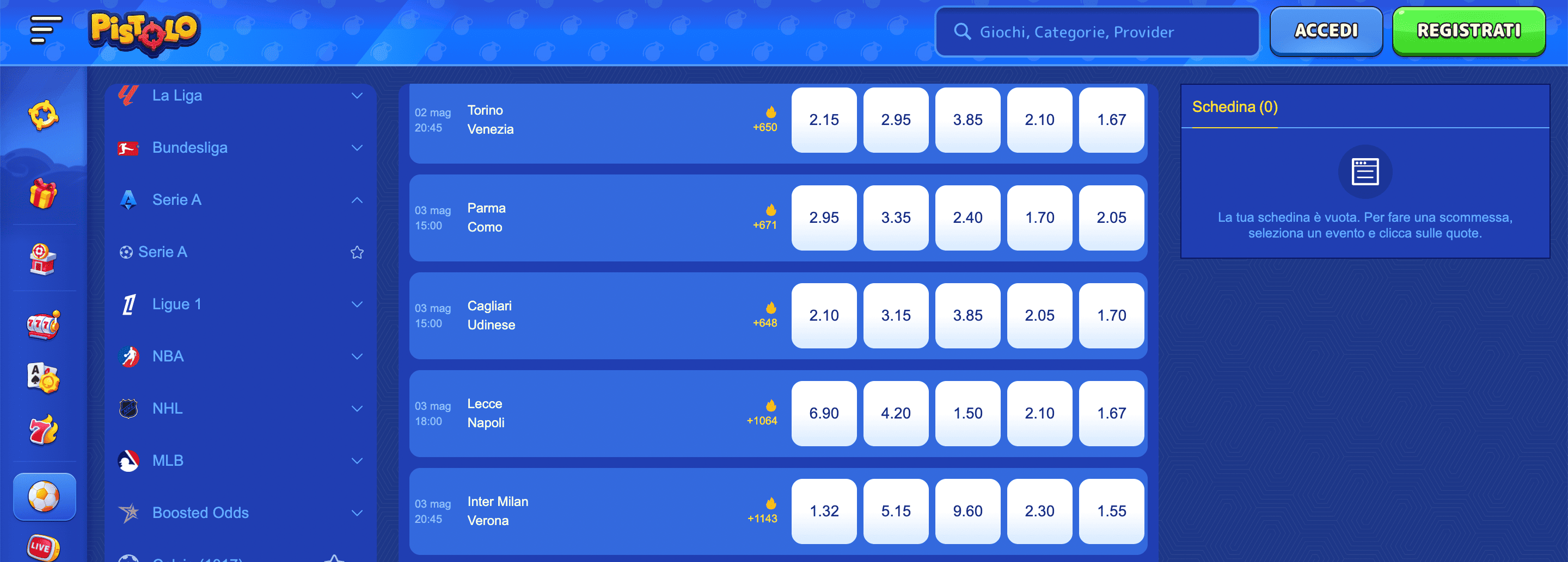 Pistolo Scommesse