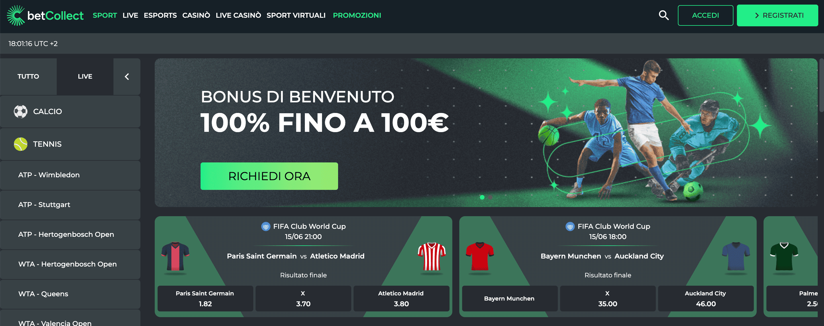 BetCollect Scommesse Screenshot